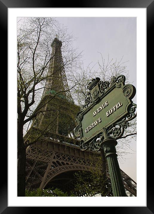 Gustave Eiffel Framed Mounted Print by Steve Brand
