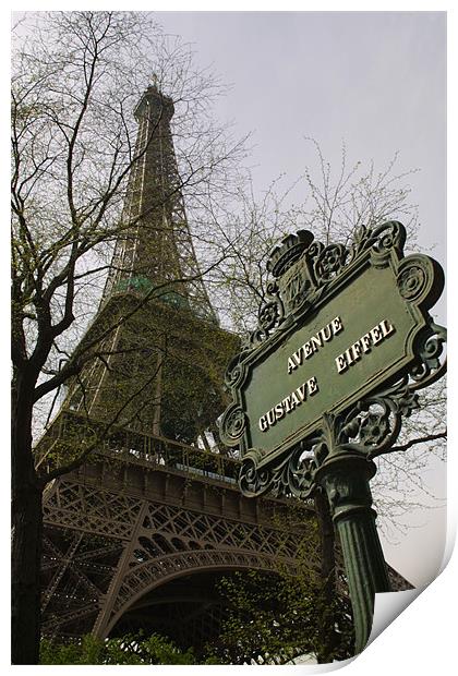 Gustave Eiffel Print by Steve Brand