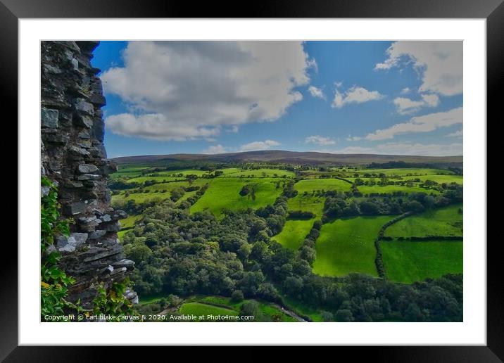 view from the castle Framed Mounted Print by carl blake