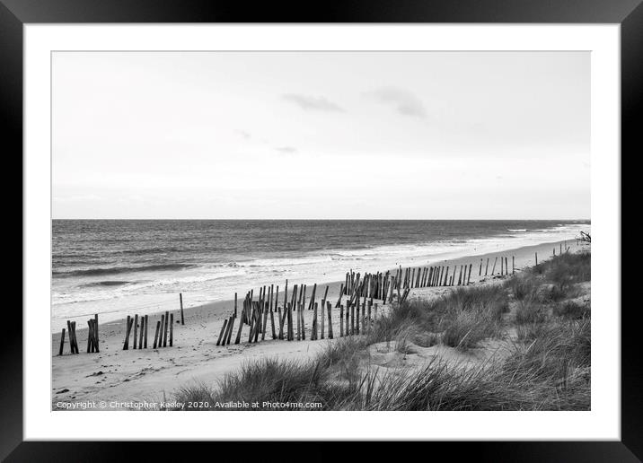 Thornham beach Framed Mounted Print by Christopher Keeley