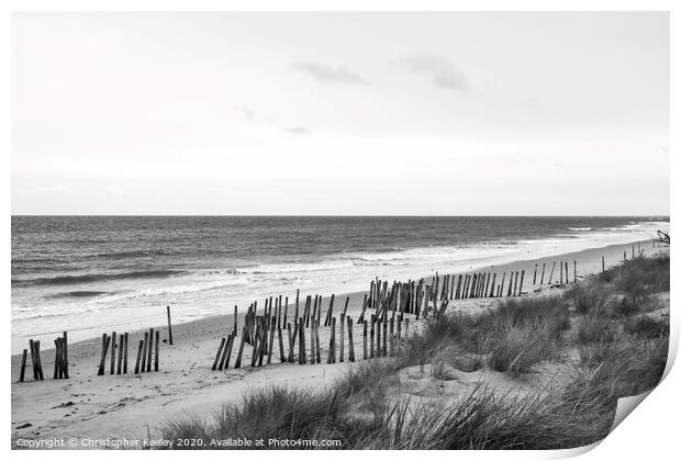 Thornham beach Print by Christopher Keeley