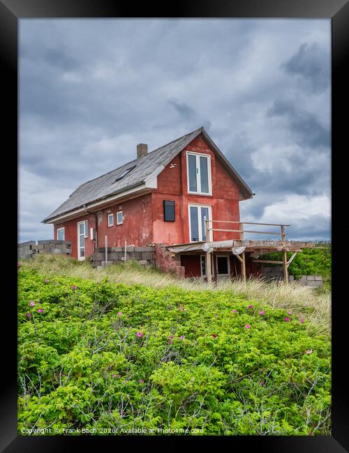 Worn out vacation home in LildStrand, Thy Denmarki Framed Print by Frank Bach