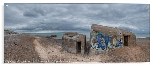 WW2 bunker at the North Sea coast in LildStrand, Denmark Acrylic by Frank Bach