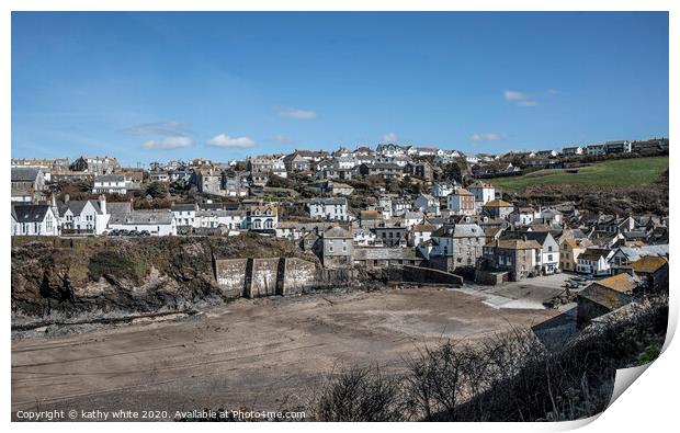 Port Isaac,  Cornwall south west Print by kathy white