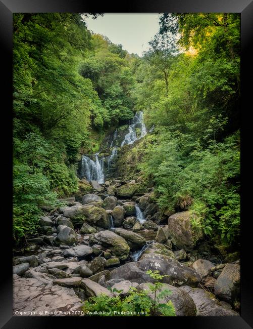 Torc waterfall near Killarney at Ring of Kerry Framed Print by Frank Bach