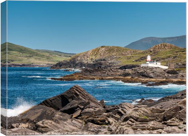 Valentia Island Lighthouse in Western Ireland Canvas Print by Frank Bach