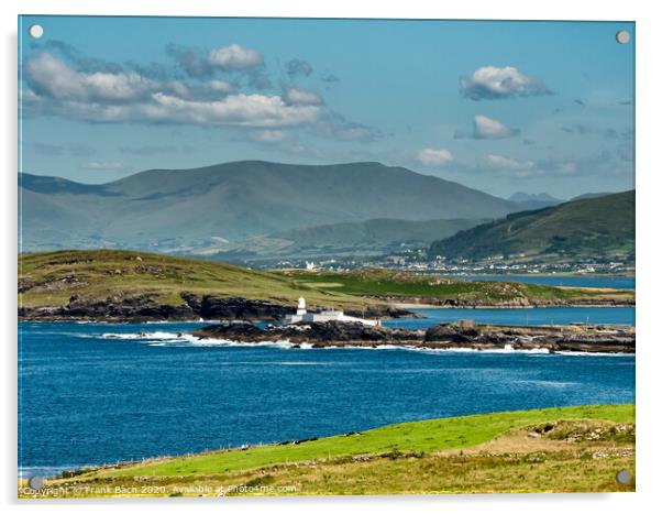 Valentia Island Lighthouse in Western Ireland Acrylic by Frank Bach