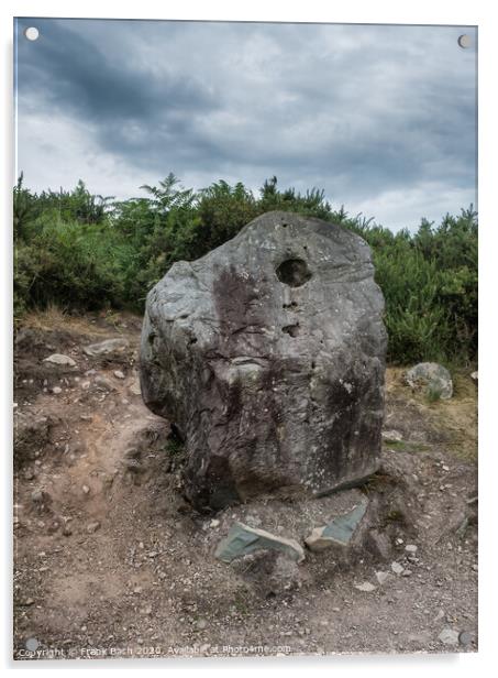 Bullain stone in Bonan Heritage Center in Western Ireland Acrylic by Frank Bach