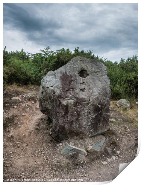 Bullain stone in Bonan Heritage Center in Western Ireland Print by Frank Bach