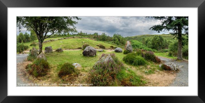 Dromagorteen stone circle in Bonane Heritage center, Ireland Framed Mounted Print by Frank Bach