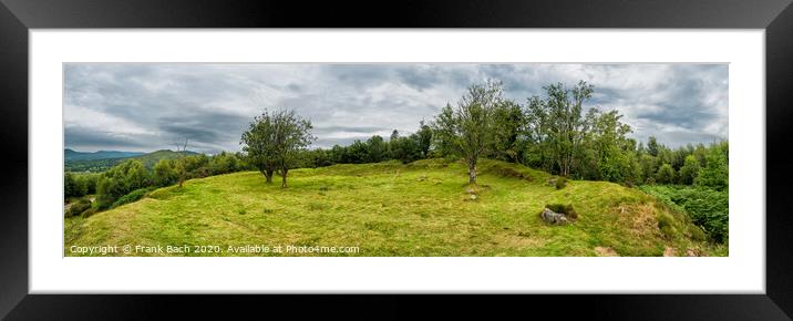 Ring fort in Bonane Heritage center, Ireland Framed Mounted Print by Frank Bach
