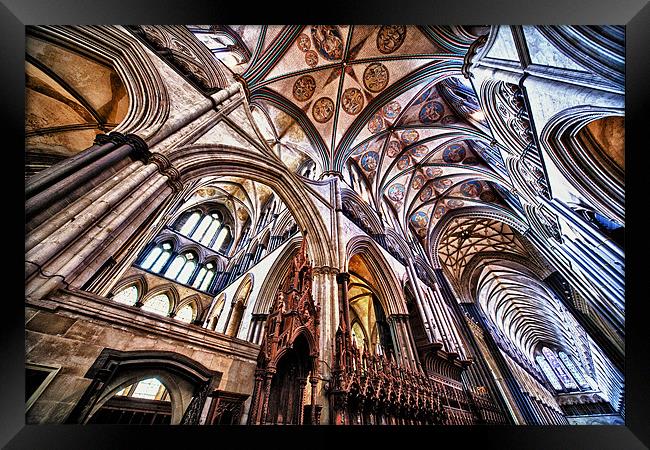 Salisbury Cathedral Framed Print by Lee Martin