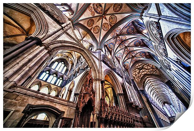 Salisbury Cathedral Print by Lee Martin