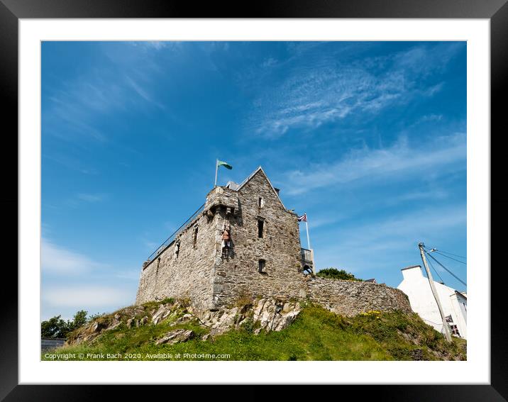 Pirate castle in Baltimore harbor, Ireland Framed Mounted Print by Frank Bach