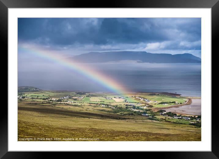 The archipelago near Westport from the road to Croagh Patrick, Ireland Framed Mounted Print by Frank Bach