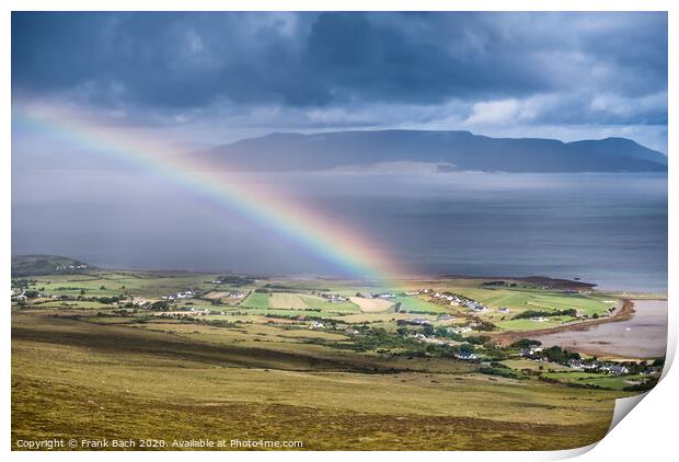 The archipelago near Westport from the road to Croagh Patrick, Ireland Print by Frank Bach