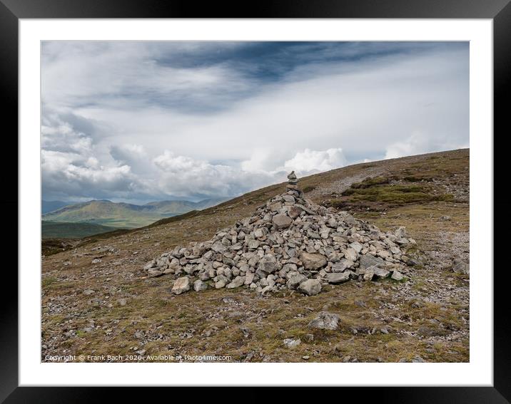 Point one on the road to Croagh Patrick holy mountain, Ireland mountain, Ireland Framed Mounted Print by Frank Bach