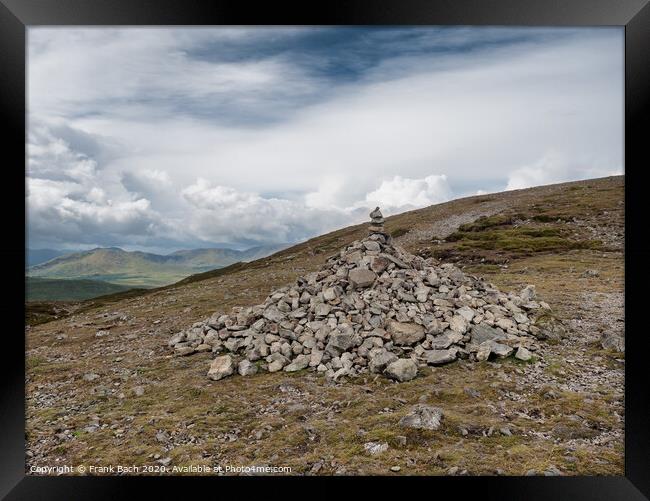 Point one on the road to Croagh Patrick holy mountain, Ireland mountain, Ireland Framed Print by Frank Bach