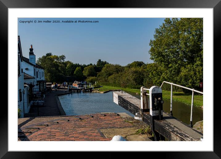 Grand Union Canal Framed Mounted Print by Jim Hellier