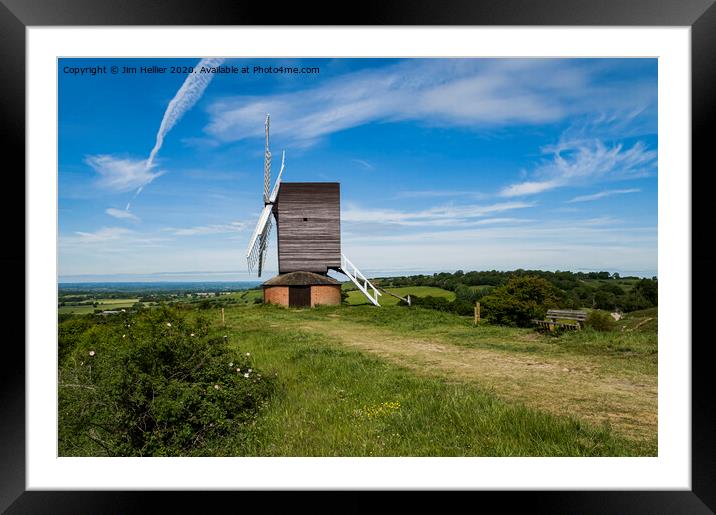 Post Windmill at Brill Framed Mounted Print by Jim Hellier
