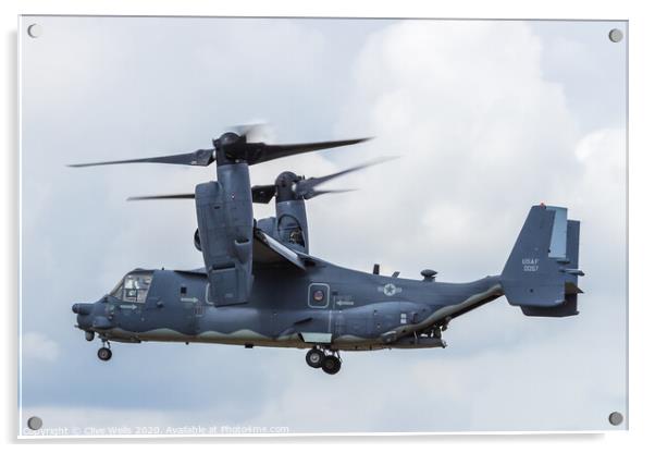 Bell Boeing CV-22B Osprey in the hover seen at the Acrylic by Clive Wells