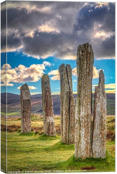 Ring of Brodgar, Orkney. Canvas Print by Robert Murray