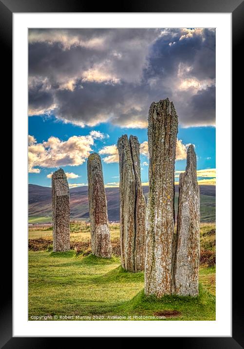 Ring of Brodgar, Orkney. Framed Mounted Print by Robert Murray