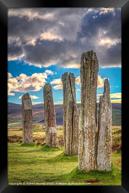 Ring of Brodgar, Orkney. Framed Print by Robert Murray