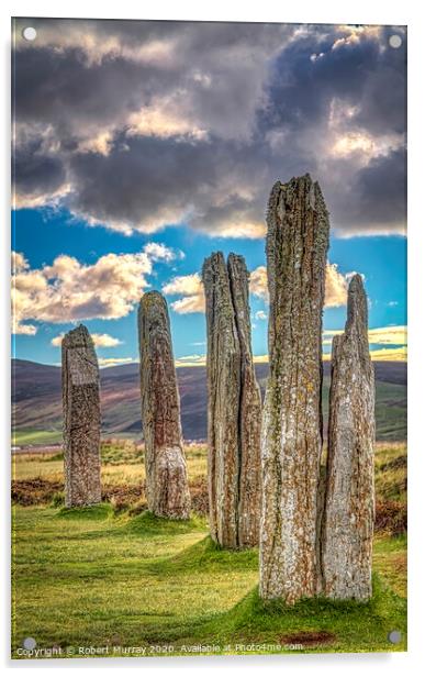 Ring of Brodgar, Orkney. Acrylic by Robert Murray