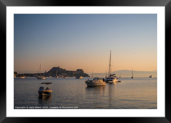 Sunrise over the Mediterranean Framed Mounted Print by Gary Parker