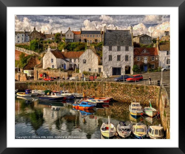 Crail Harbour, Fife, Scotland Framed Mounted Print by Corinne Mills