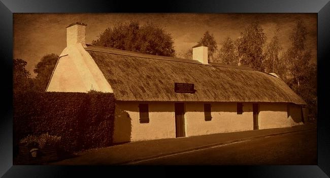 Burns Cottage, Alloway, Scotland Framed Print by Allan Durward Photography