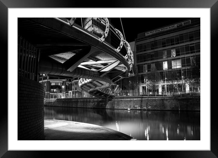 Underneath Valentine Bridge leading to the Eye  Framed Mounted Print by Dean Merry