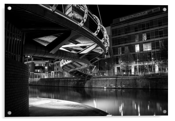 Underneath Valentine Bridge leading to the Eye  Acrylic by Dean Merry