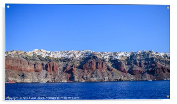 Santorini Blue Acrylic by Pete Evans