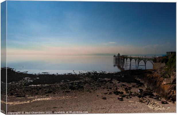 The Majestic Clevedon Pier Canvas Print by Paul Chambers