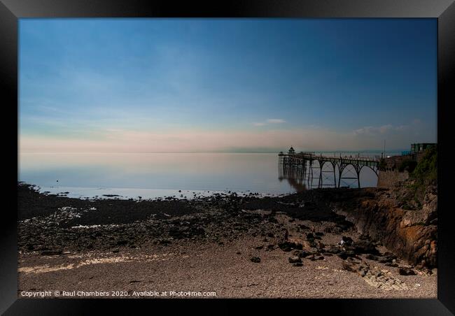 The Majestic Clevedon Pier Framed Print by Paul Chambers