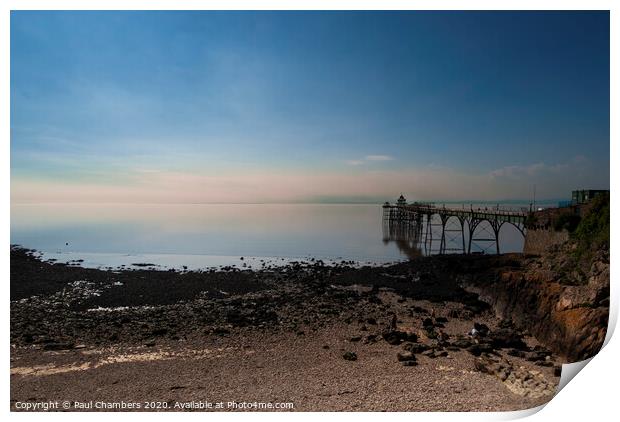 The Majestic Clevedon Pier Print by Paul Chambers