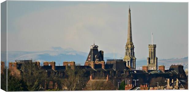 Ayr, and it`s old architecture Canvas Print by Allan Durward Photography