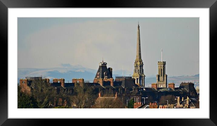 Ayr, and it`s old architecture Framed Mounted Print by Allan Durward Photography