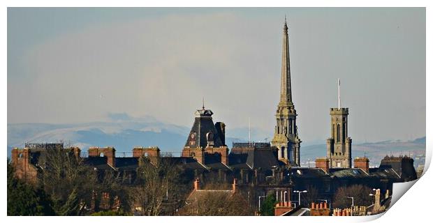 Ayr, and it`s old architecture Print by Allan Durward Photography