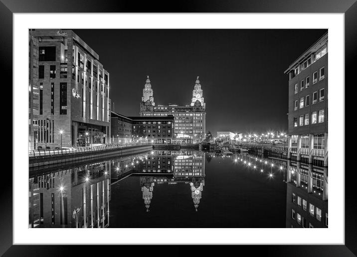 Liverpool Docks Framed Mounted Print by Roger Green