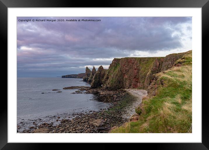 Duncansby Stacks Framed Mounted Print by Richard Morgan