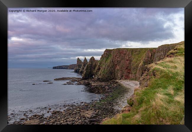 Duncansby Stacks Framed Print by Richard Morgan