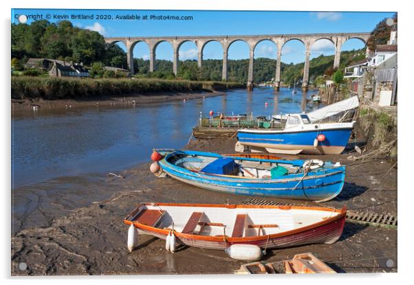 Calstock cornwall Acrylic by Kevin Britland