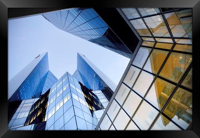 Corporate glass buildings Framed Print by Ankor Light