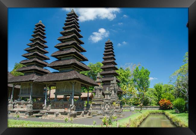 Bali Temple Framed Print by Madhurima Ranu