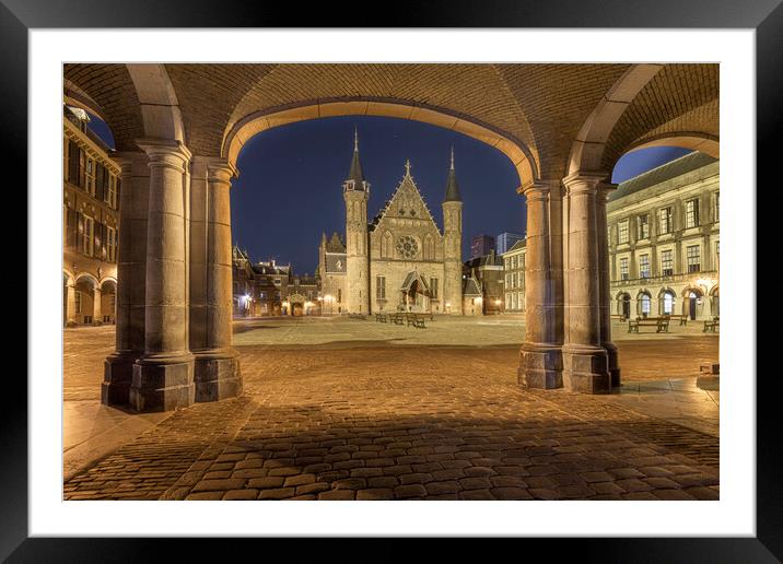 Dutch parliament compound in The Hague city Framed Mounted Print by Ankor Light