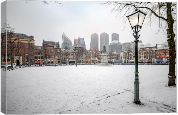 The Hague winter panorama view Canvas Print by Ankor Light