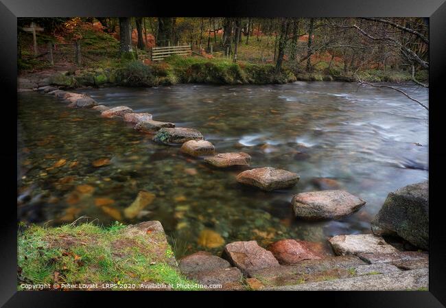 Stepping Stones, Lake District Framed Print by Peter Lovatt  LRPS